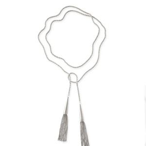 NWT Kendra Scott Luxury Phara Necklace in Rhodium